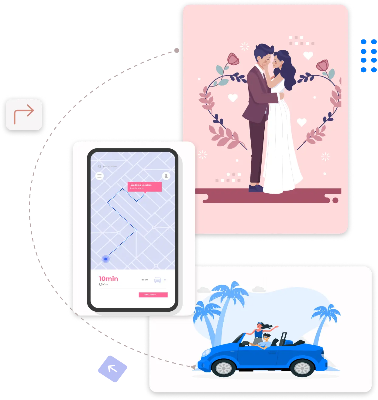 Celebrating day wedding invitation website platform
